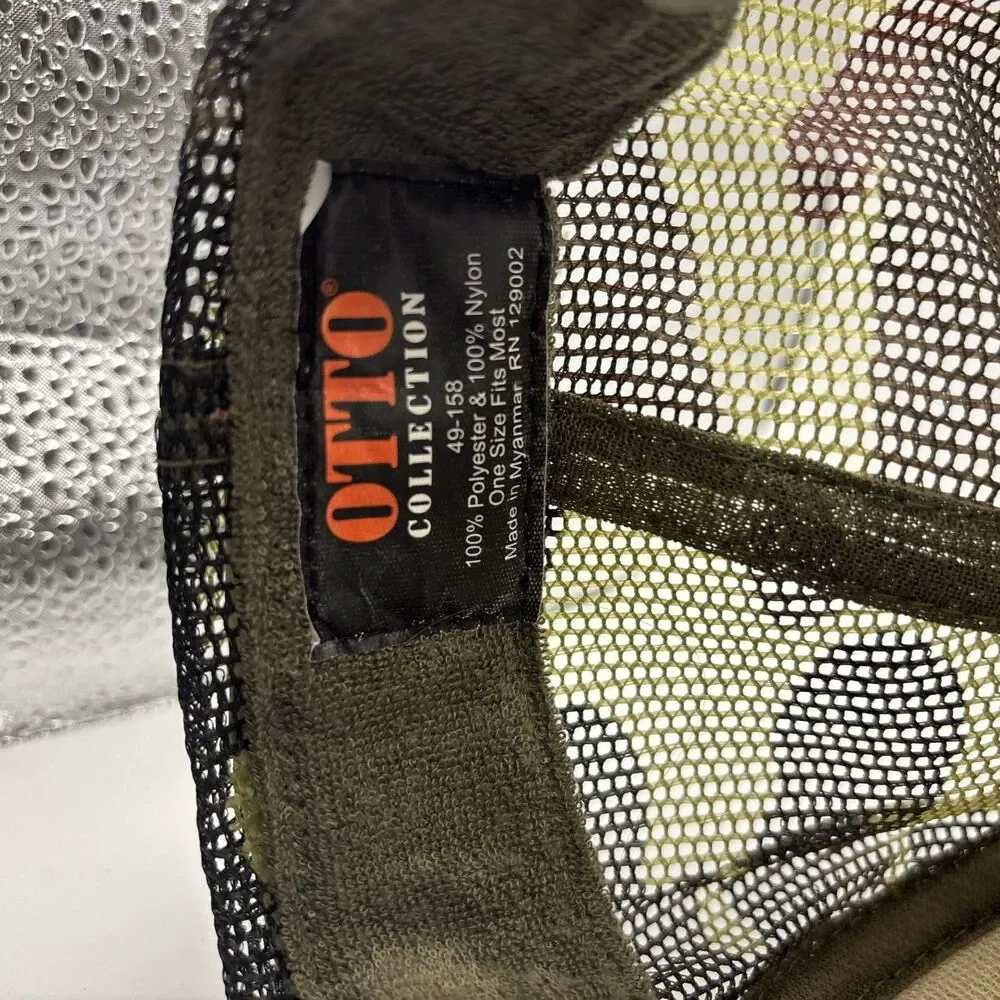 Otto Full Send Camo Trucker Hat Woodland Camouflage Mesh Snapback Cap